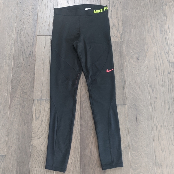 Nike Pants - Nike Pro Hyperwarm Black Leggings Tight Med